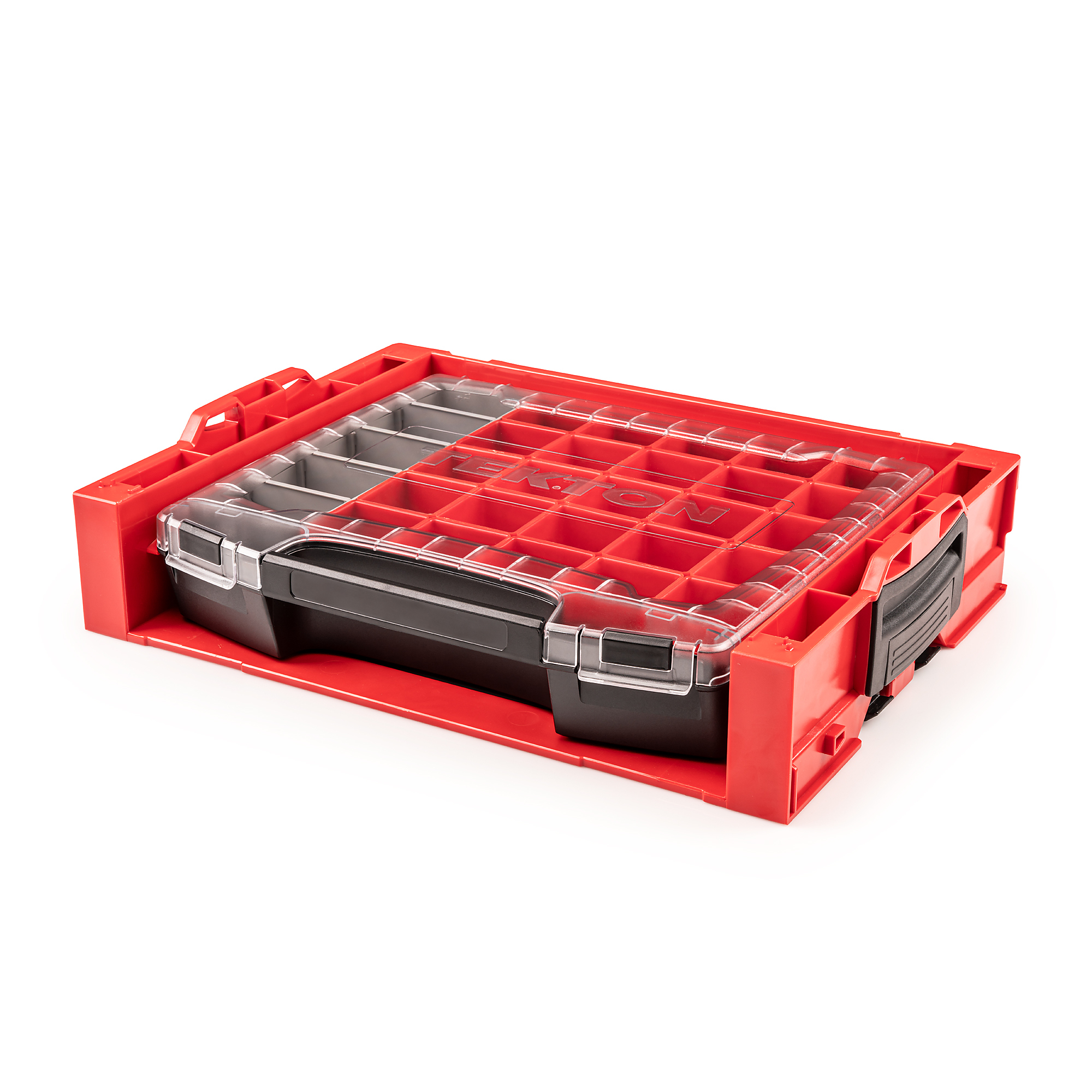 TEKTON Lidded Drawer (i-BOXX) with 26-Piece Organizer Bin Set in Stacking Drawer Rack | OLB94024